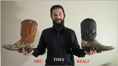 How to Know Your Snake Skin Boots are Real, & How to Know the Difference (Reupload, Amplified) HD