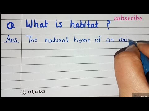 Video: Wat is 'n habitat-generaal?