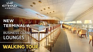 Etihad Abu Dhabi NEW Terminal A Business Class Lounge FULL TOUR! It spanned 3 floors!!!!