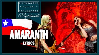 Nightwish Chile 2018 - Amaranth. Multicam with lyrics. Live @ Tetro Caupolicán, Santiago de Chile.