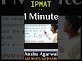 IPMAT 2019 | Co ordinate geometry #ipmpreparation #anshuagarwal