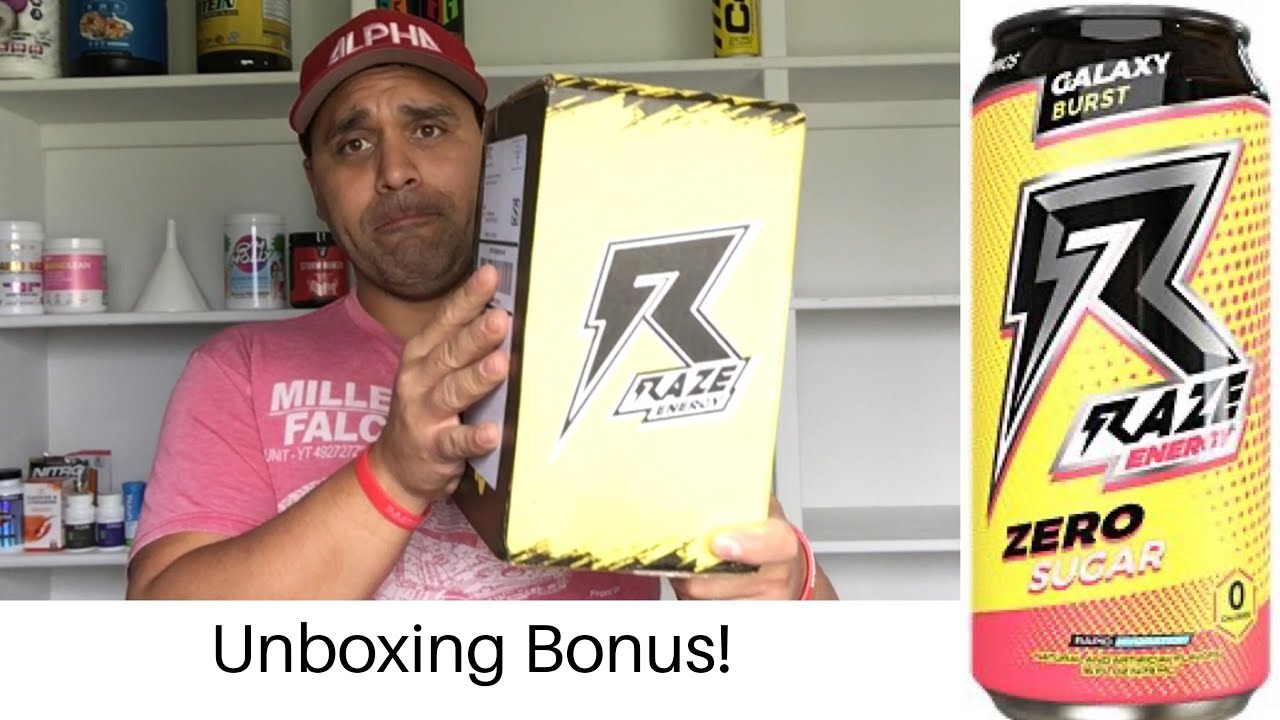 Raze Energy Drink Review + Unboxing (Galaxy Burst)