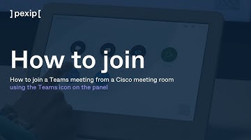 How to join a Teams meeting from a Cisco meeting room using the Teams icon on the panel