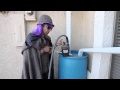 Slow Bio Sand Filtering   Grey water recycling using washing machine