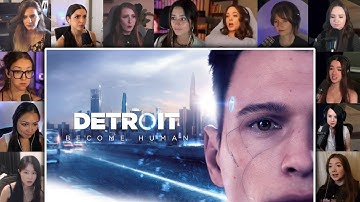 ALL GIRLS REACT TO DETROIT BECOME HUMAN FULL GAME CUTSCENES|REACTION MASHUP|2025|GAME MOVIE|PART 1