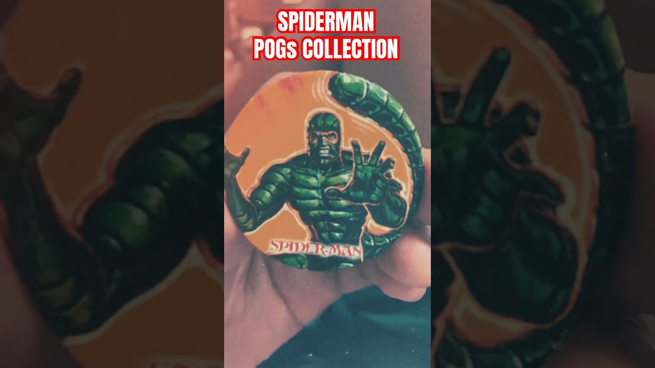 SPIDERMAN POGs COLLECTION   BATANG 90&rsquo;s #spiderman #pogs #collection #batang90s #toys #games