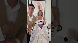 Trying My Wedding Dress On 4 Months Pregnant 