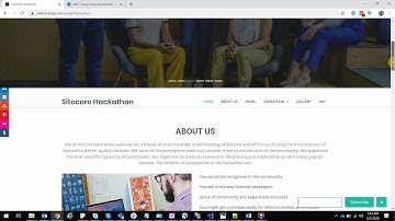 Sitecore Hackathon Website Development 2020 #Sitecore #ScHackathon