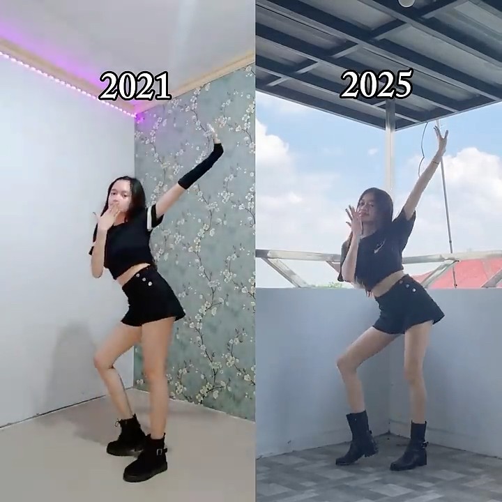 THEN AND NOW (My KPOP Dance Improvement) @BLACKPINK 'How You Like That' #shorts
