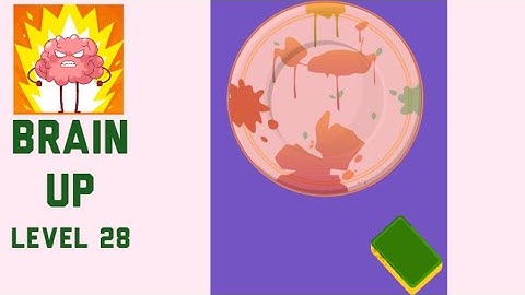 Brain Up Level 28 Wash the plate Walkthrough