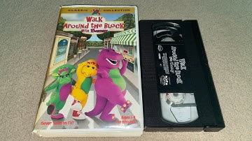 Opening And Closing To Walk Around The Block With Barney 1999 VHS