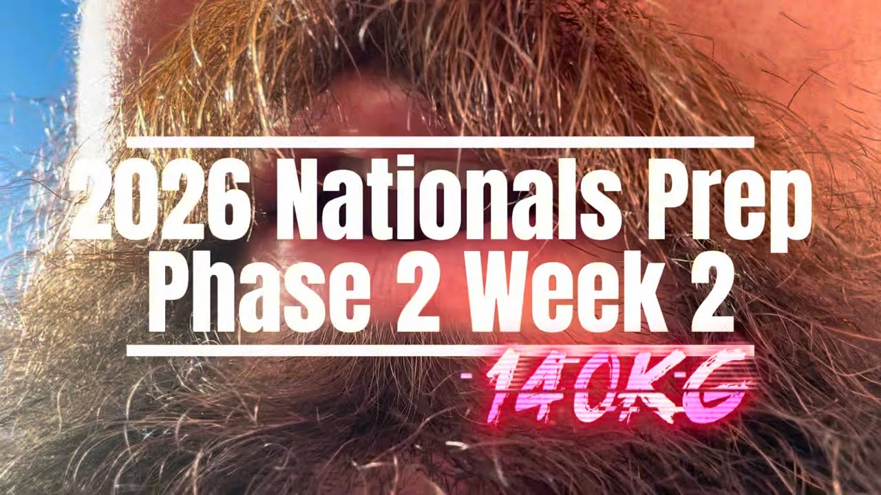 USAPL ‘26 NATS 140kg PREP PHASE 2 WEEK 2