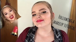 I TRIED following a NikkieTutorials makeup tutorial!