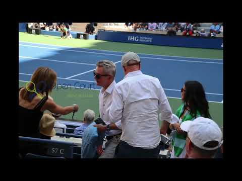 Non stop moving, all the time on Arthur Ashe Stadium