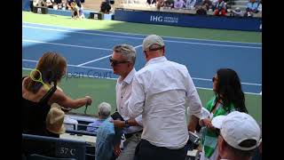 Non stop moving, all the time on Arthur Ashe Stadium