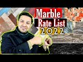 Marble Rate List 2022 || Marble Price 2022 || Marble Latest Rate List