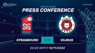 SIG Strasbourg v Rytas Vilnius - Press Conference