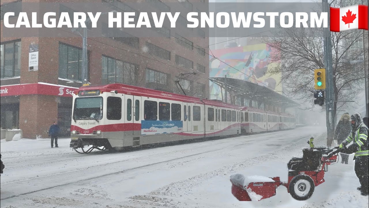 Calgary Looks Unreal in Heavy Snow ❄️ Magical Winter Walk | 4K Ultra HD