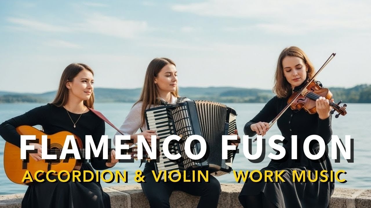 Heavenly Flamenco Fusion | Guitar, Accordion & Violin Work Music