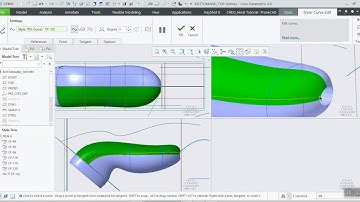 creo style surface design part 2 || 3d curve and curve on surface