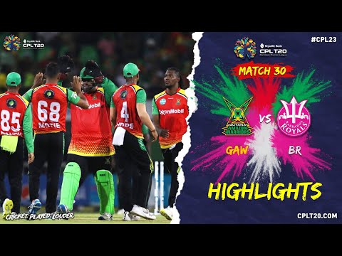 Highlights | Guyana Amazon Warriors vs Barbados Royals | CPL 2023