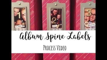 Album Spine Label Process Video
