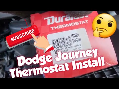 How to: Install Thermostat 2012 Dodge Journey - YouTube