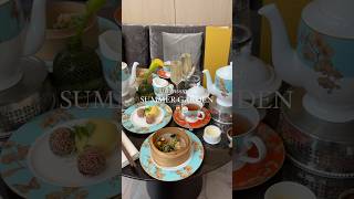 The most UNUSUAL Afternoon tea 🥟🥂🍰| Londoner #londoner #shortsvideo