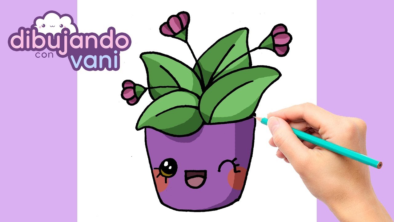 How to draw a plant step by step - YouTube
