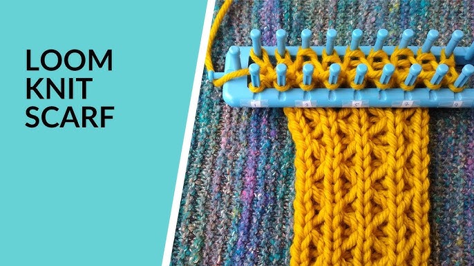 How to Loom Knit: Linen Scarf (Free Pattern) - GoodKnit Kisses