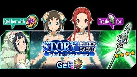Sword Art Online Memory Defrag - Splashing Swordswomen Event Full Story