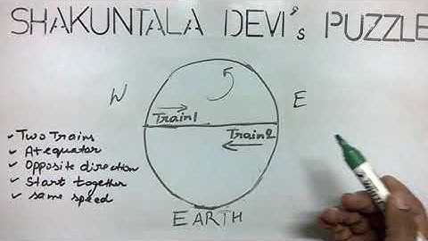 Shakuntala Devi Puzzle: Around the Equator Puzzle by Saurabh Bhargava