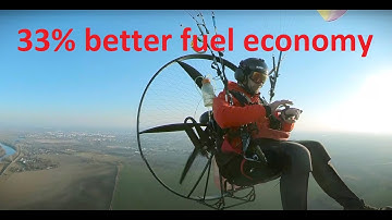 Very precise measurement of fuel consumption - paramotor experiment.