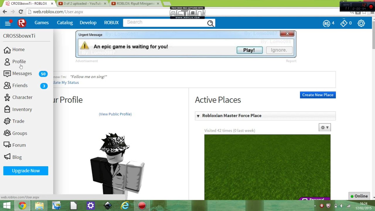 Roblox Tutorials How To Get Robux How To Have Block Body Desc For 2017 Version Youtube - an epic game is waiting for you roblox