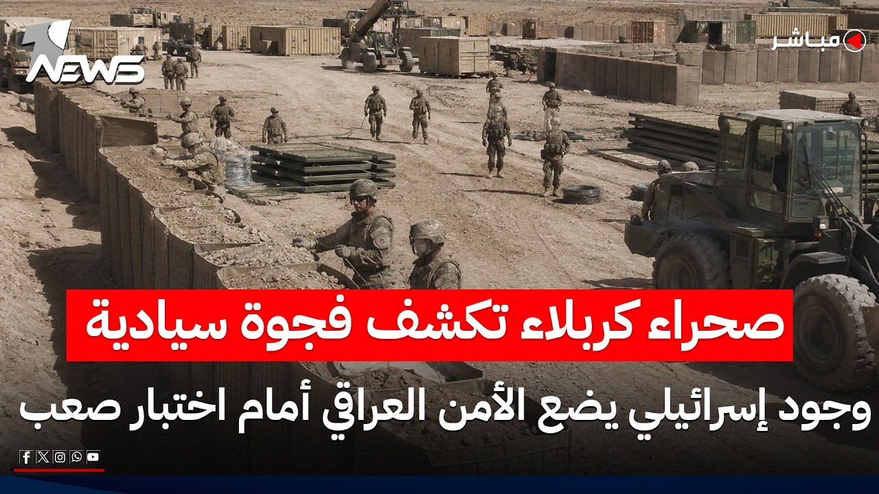 صحراء كربلاء تكشف فجوة سيادية.. وجود إسرائيلي يضع الأمن العراقي أمام اختبار صعب | الحصاد الاخباري