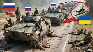Ukrainian FPV Drones Caught Massive Russian Column with Troops!