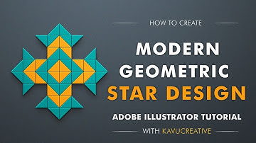 Adobe Illustrator Tutorial: Modern Geometric Star Design