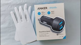 ANKER POWERDRIVE SPEED 2 UNBOXING 39WATT 2 PORT USB CAR  CHARGER | UNBOXING CHANNEL