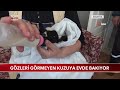 Gözleri Görmeyen Kuzuya Evde Bakıyor