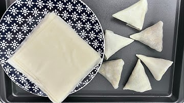 How to make samosa using spring rolls wrap| Samosa folding using spring rolls sheet