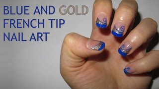 tip french nail gold