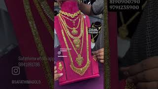 Whats app 7358461400 or visit our store in Chennai purasaiwakkam #bridaljewellery #necklace #jewels