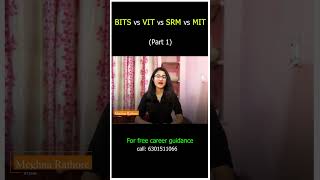 VIT vs BITS vs SRM vs MIT College Comparision Part -1 | Studenthub_Telugu #shorts