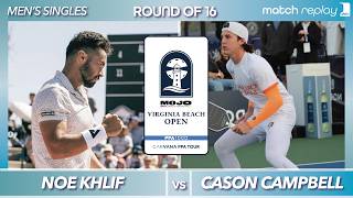 Noe Khlif vs Cason Campbell at the PPA Virginia Beach Open | Round of 16