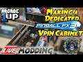 Turning arcade1up star wars pinball into full pinballfx3 cab  live modding session