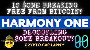 Harmony ONE Breakout! - ONE is Surging Up! ONE Price Increase, Is ONE finally FREE from Bitcoin?
