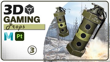 3D Flashbang Grenade Modeling Tutorial Part 3 | #3d #modelling #tutorial #youtube #youtuber #vfx