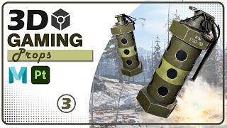 3D Flashbang Grenade Modeling Tutorial Part 3 | #3d #modelling #tutorial #youtube #youtuber #vfx