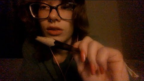asmr drawing on your face & poking your eyes