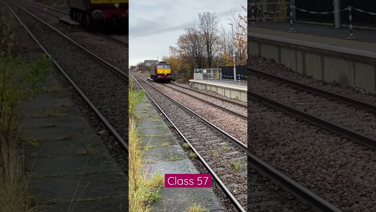 West Coast Railways Class 57 light engine through Castleford!